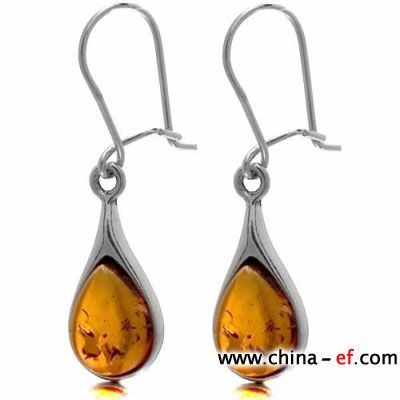 蜂蜜琥珀耳環(huán)首飾 奢華、時(shí)尚