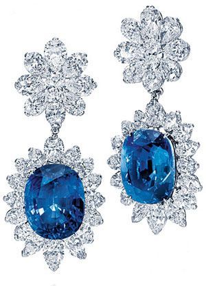 Harry-Winston-Sapphire藍寶石耳墜 Harry-Winston-Sapphire藍寶石耳墜