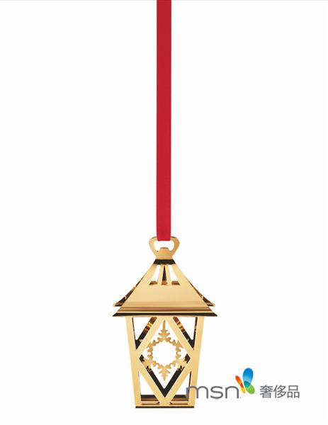 Holiday Ornament Lantern 黃金黃銅鍍24K 黃金