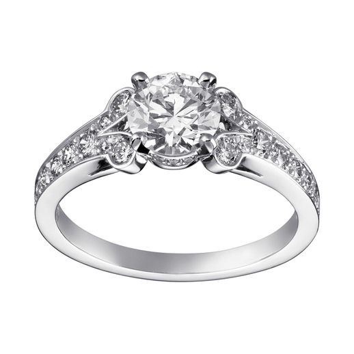 卡地亞(Wedding-ring)鑲鉆婚戒為婚姻添加幸福