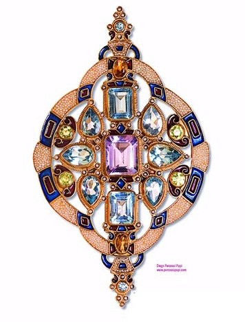 Swarovski Gemvisions2012Fantasy 系列寶石胸針