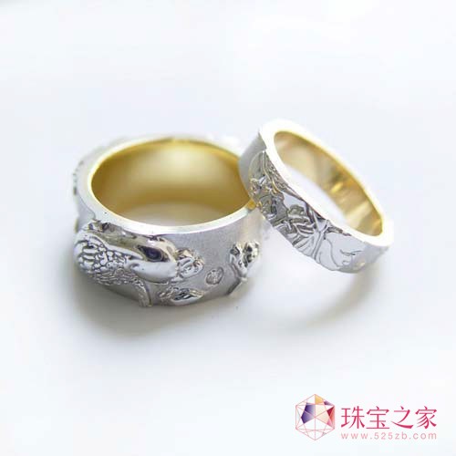 水鳳凰高級(jí)珠寶：“深情永恒”花鳥系列 對(duì)戒