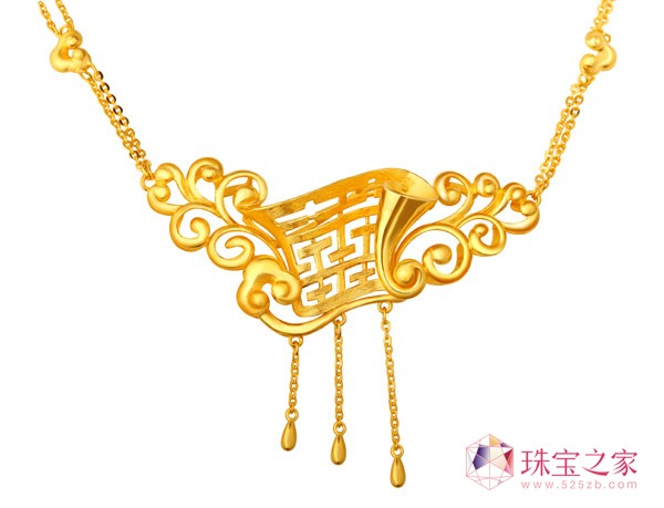 福麒“五福”千足金系列之福慶金