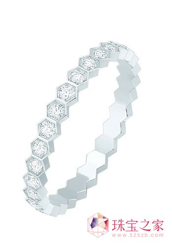 Chaumet Bee My Love白金全鑲鉆戒指