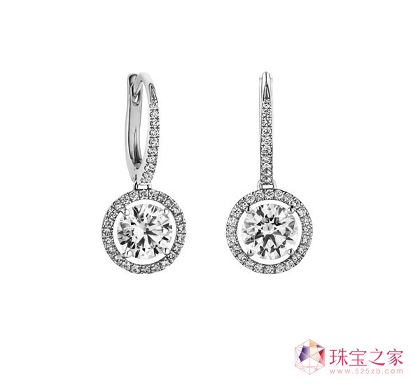 De Beers Aura垂墜耳環