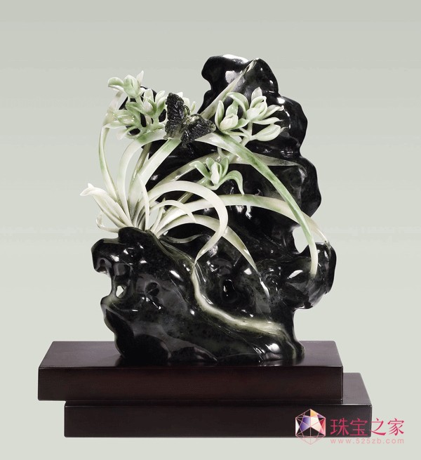獨(dú)山玉蘭花擺件