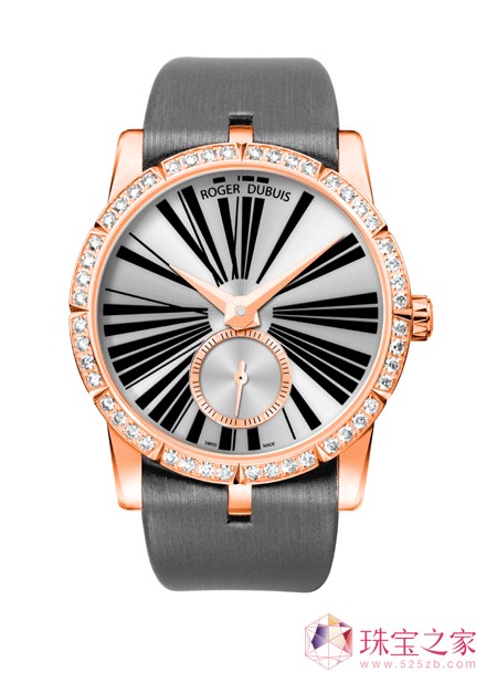 Roger Dubuis 羅杰杜彼2012七夕情人節傾情推薦Excalibur王者系列36mm玫瑰金鑲鉆腕表