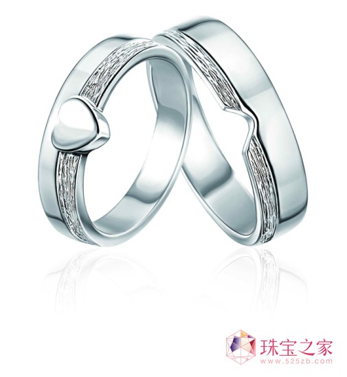 甘露鈀金情侶對(duì)戒：“為愛(ài)著魔”•‘傾心’