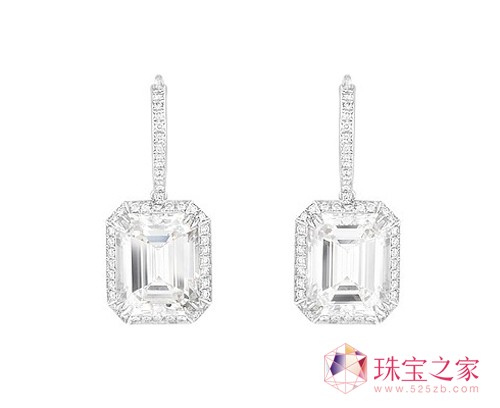 蕭邦高級珠寶系列18K白金耳環(huán)