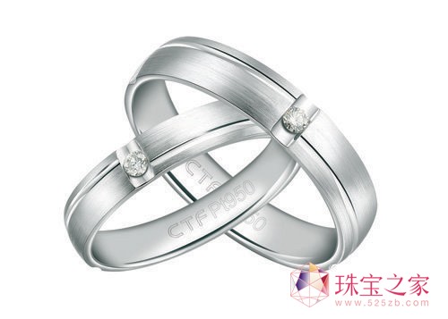 周大福 Perfect Love系列 鉑金婚戒