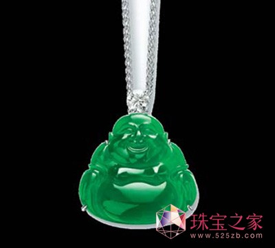 翡翠笑佛配鉆石吊墜項鏈（2012 年蘇富比春拍）