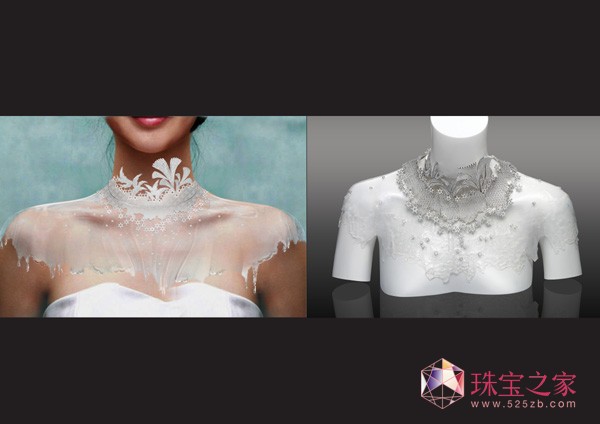 ttf高級珠寶工坊多件作品入圍2013 HRD Awards國際鉆石首飾設計大賽《冰花》