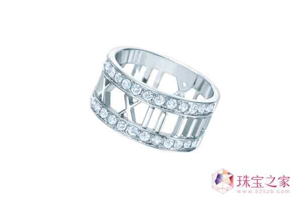 Atlas. 系列18k白金鑲鉆耳環(huán)