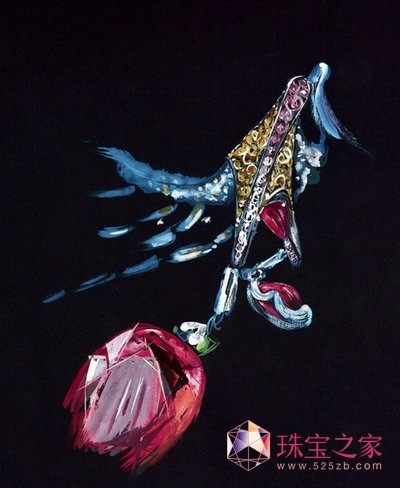Wallace Chan《巴黎古董雙年展》珠寶藝術作品《情幔》耳環