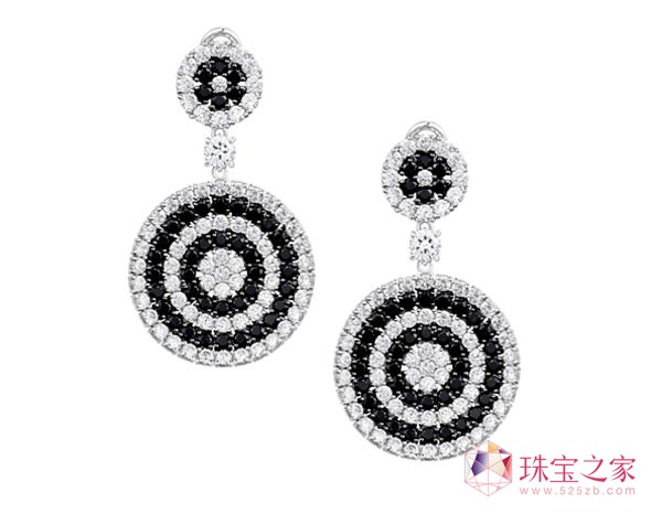 Helix系列黑色及白色晶鉆耳環(huán) RMB 6,800