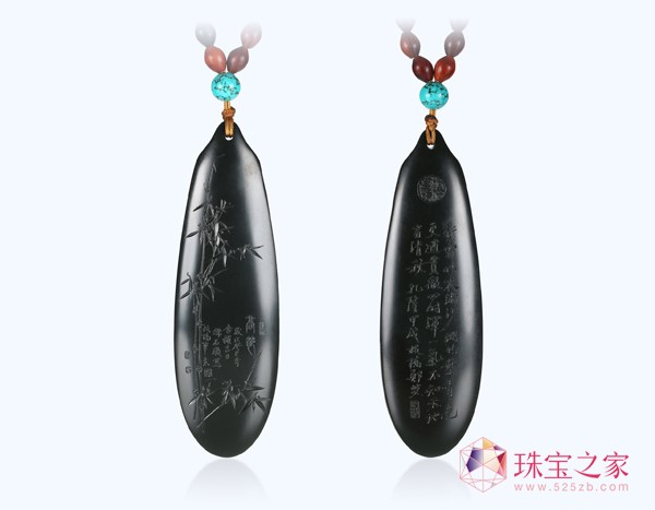 蘇州玉雕名家龐然作品和田玉籽料高節(jié)佩，蘇州玉雕名家龐然作品，書畫相攜