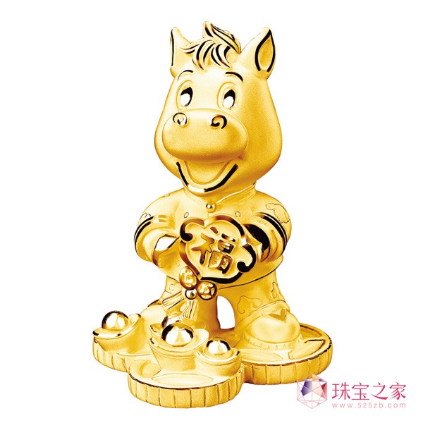 六福珠寶2014新春呈獻「金馬報喜」系列