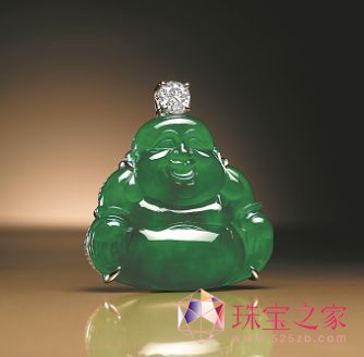 翡翠“彌勒佛”配鉆石吊墜183萬港元拍賣成交
