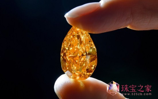 全球最大的梨形橙色鉆石 全球最大的梨形橙色鉆石