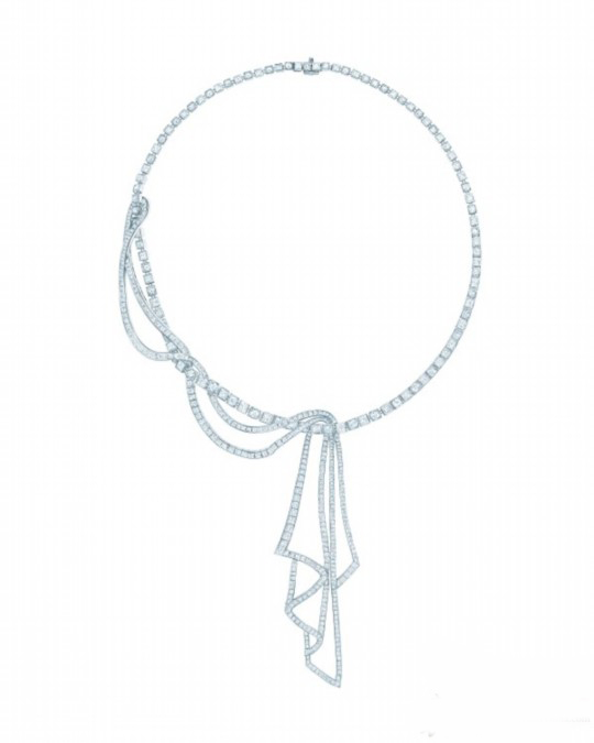 Tiffany & Co.蒂芙尼鉑金鑲嵌鉆石項鏈