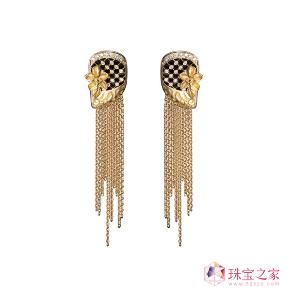 Sierpes中號耳環(huán)38顆鉆石, 0.50克拉