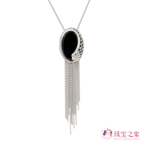 Sierpes大號項鏈92顆鉆石, 1.14克拉