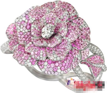 香奈兒（Chanel），白金手鐲，粉紅藍(lán)寶石，估價(jià)200,000-250,000美元。