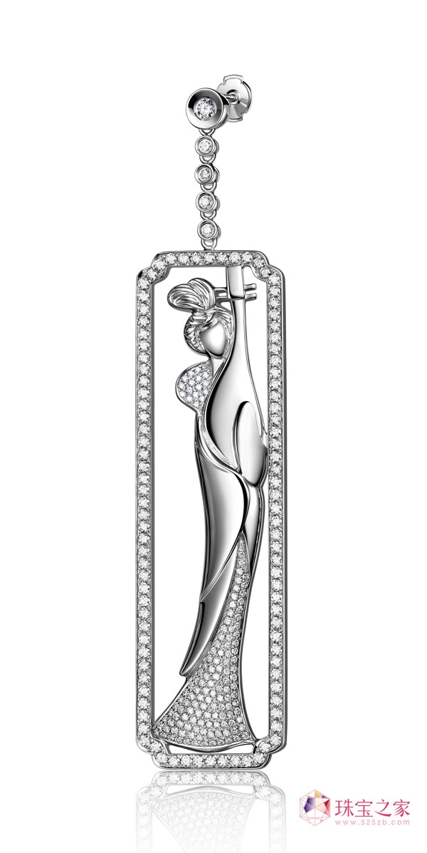 四美圖 昭君出塞 耳飾金伯利鉆石典藏珍品“中國(guó)·韻”